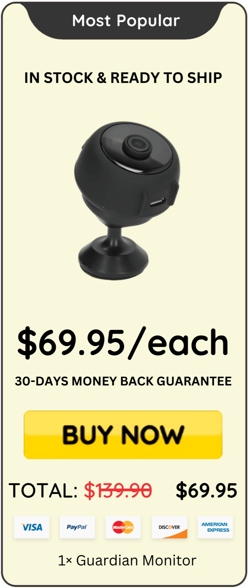 Guardian Monitor price